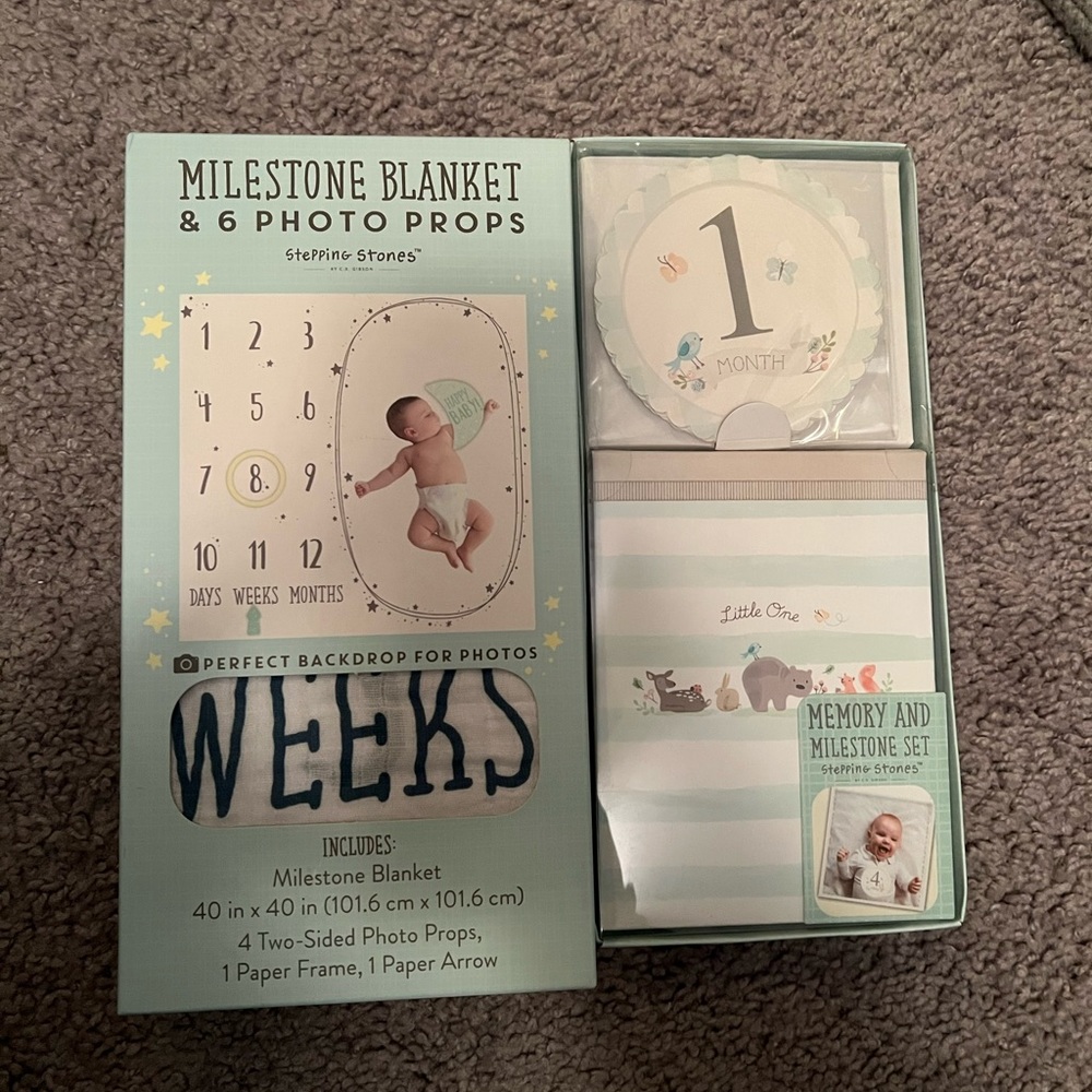 Milestone blanket and markers